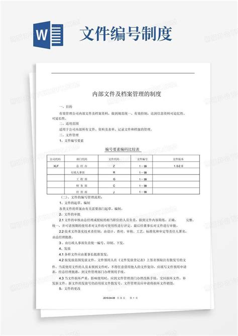 【编号规则】文件编号管理制度word模板下载编号lbeogbxq熊猫办公