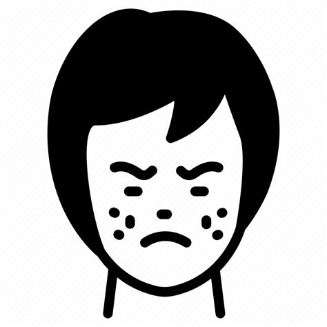 Acne Disease Face Infection Infection Pimples Icon Download On