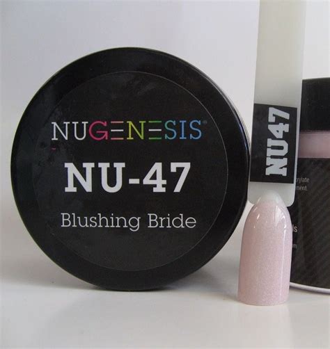 Nugenesis Nail Color Dip Dipping Powder 15oz43g Jar Nu47 Blushing Bride