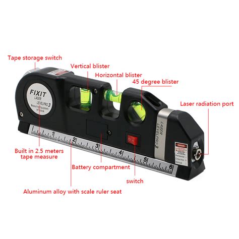 Multifunctional Laser Level Horizon Vertical Measure Aligner Standard