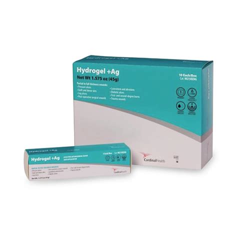 Cardinal Health Hydrogel Ag Silver Antimicrobial Wound Gel Medline