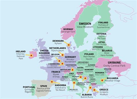 map of european international airports 5
