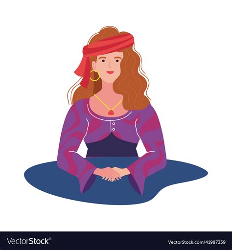 Female fortune teller Royalty Free Vector Image