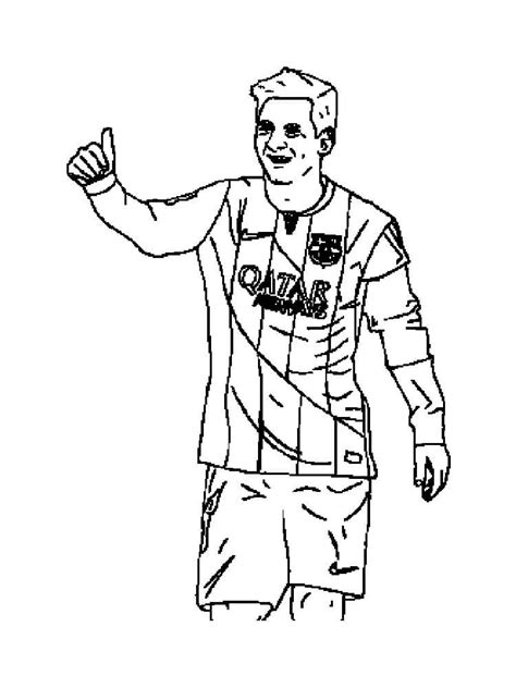 Desenhos De Lionel Messi 4 Para Colorir E Imprimir Colorironline