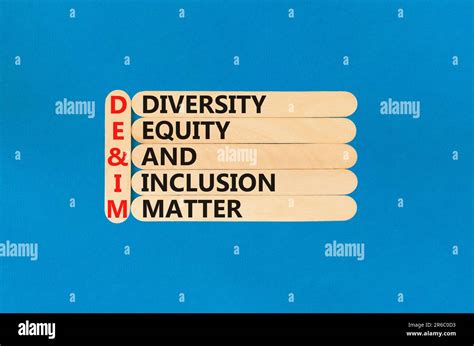 Dei Diversity Equity Inclusion Matter Symbol Concept Words Dei