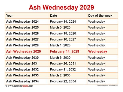 Ash Wednesday 2024 Calendar Ailee Arliene