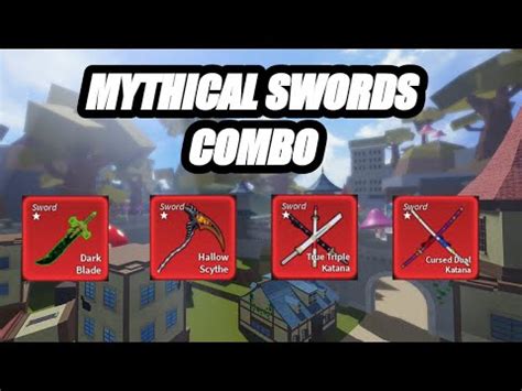 Combo With All Mythical Swords Blox Fruits Bounty Hunting Update