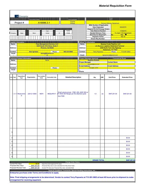 Free Printable Requisition Form Templates PDF Excel Recruitment