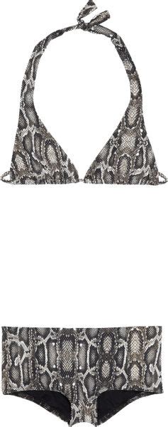 Melissa Odabash St Kitts And Majorca Snake Print Triangle Bikini In