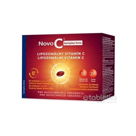 NOVO C KOMPLEX FORTE LIP VIT C D3 ZN 60CPS Etabletka