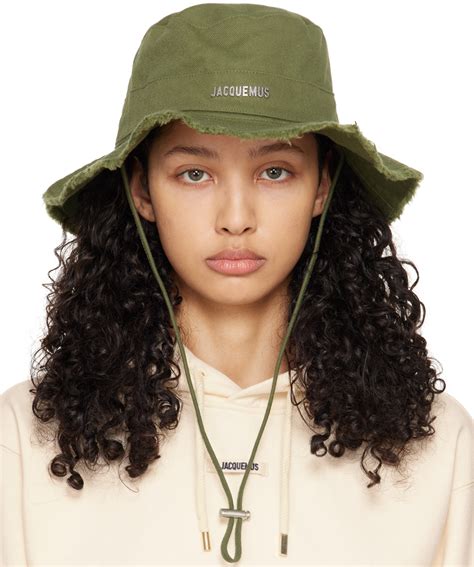 JACQUEMUS Green Les Classiques Le Bob Artichaut Hat SSENSE