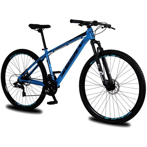 Bicicleta Aro 29 KRW Alumínio Shimano TZ 21 Velocidades Marchas Freio a