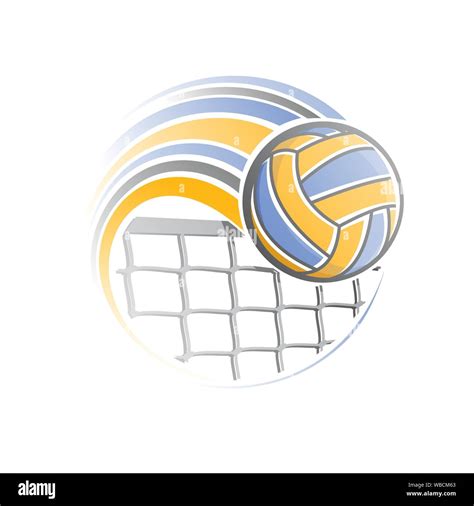 Vector Illustration Of Logo For Volleyball Stock Vector Image And Art Alamy