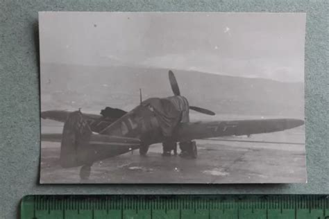 Foto Photo Flugzeug Plane Messerschmitt Me Tarn Camo Wappen