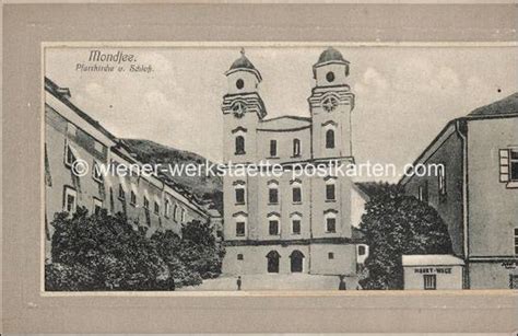 Mondsee Kinematograph Karte um 1910 Wiener Werkstätte Postkarten