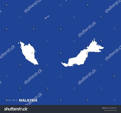 High Detailed Vector Map Malaysia Stock Vector Royalty Free