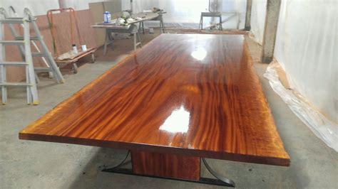 Custom Sipo Mahogany Dining Table by Donald Mee Designs | CustomMade.com