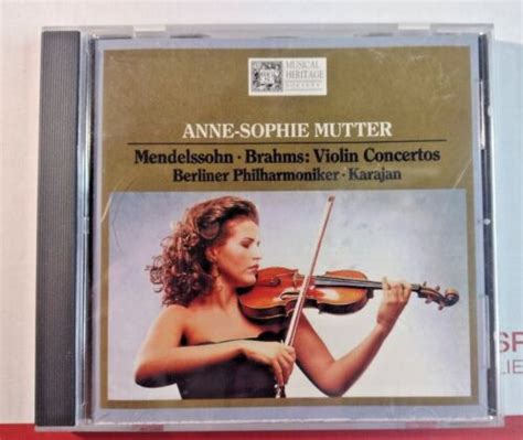 Anne Sophie Mutter Mendelssohn And Brahms Violin Concertos