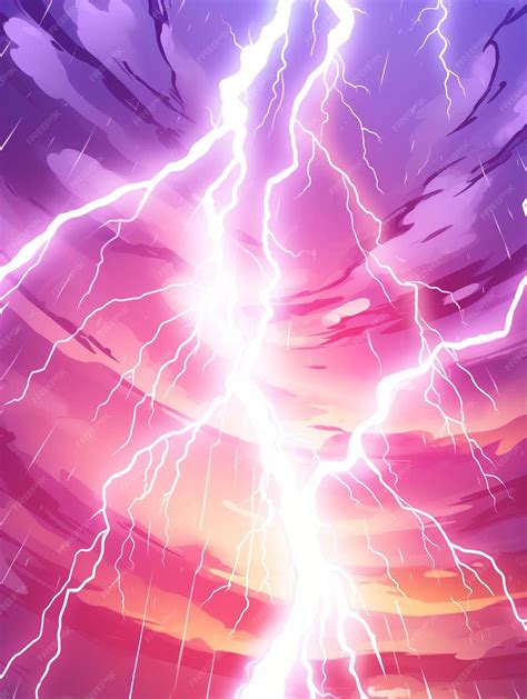 Premium Photo | A purple and purple picture of a lightning bolt