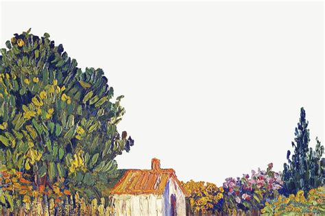 Vincent van Gogh's Landscape border | Premium PSD Illustration - rawpixel