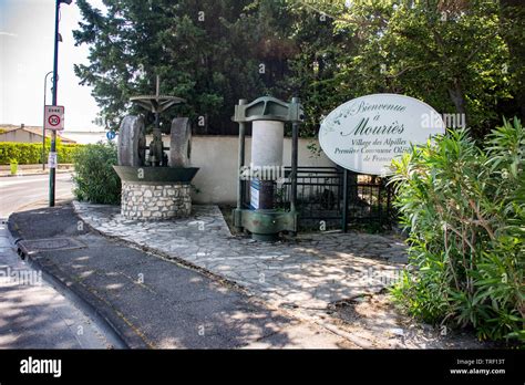 Mouriès in the Alpilles Provence France Stock Photo Alamy