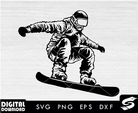 Snow Boarder Svg Snowboarding Svg Snowboarder Svg Winter Svg