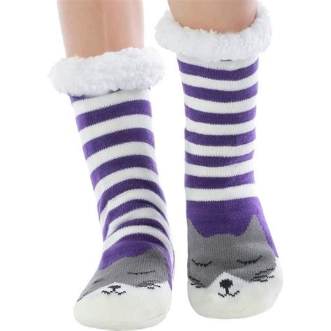 Chausson Chaussette Femme Hiver Chaud Thermique Pantoufles Chaussettes