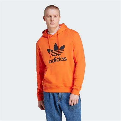 Adidas Adicolor Classics Trefoil Hoodie Orange Adidas Lk