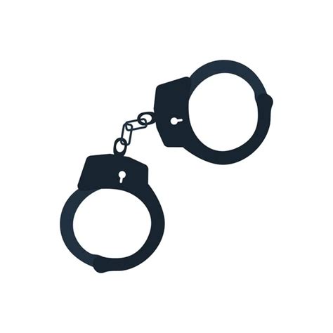 Police Handcuff Icon Editable Outline Color Fill Design Vector