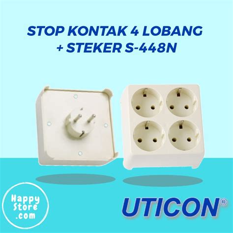 Jual Stop Kontak Uticon Lobang Steker S N Shopee Indonesia