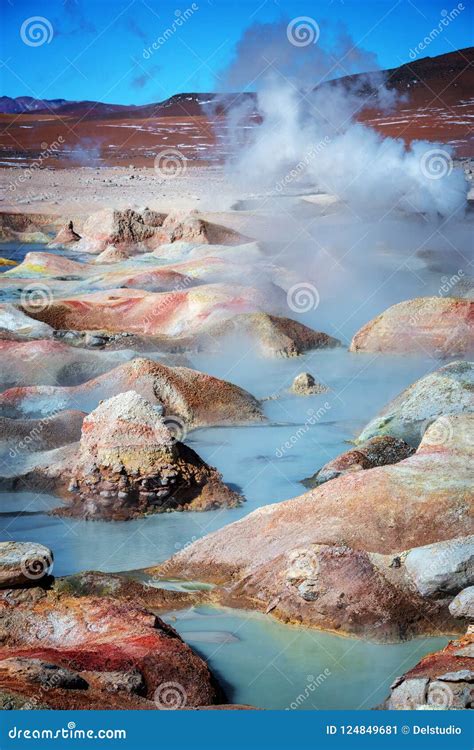 Sol De Manana, Geysers and Geothermal Area in Sur Lipez Province, Potosi Bolivia Stock Image ...