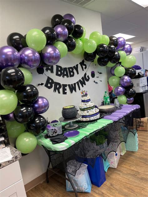 A Baby Is Brewing Shower Halloween Baby Shower Theme Brew Baby