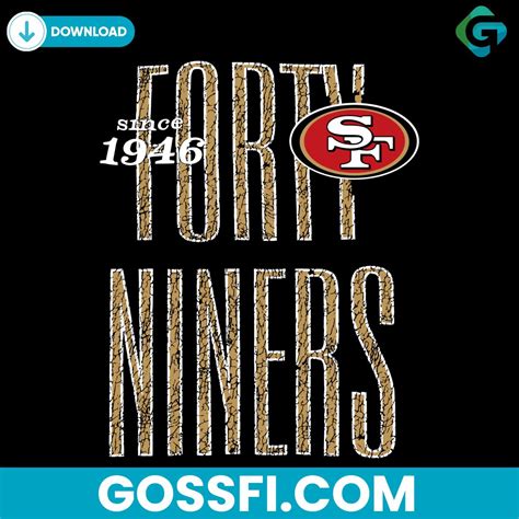 Retro Forty Niners San Francisco Football Svg - Gossfi.com