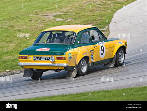 Mark I Ford Escort Rally Car On Rally Track At Oulton Park Motor Racing