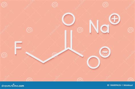 Structure Chimique 1080 De Pesticides De Fluoroacetate De Sodium