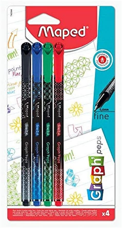 Maped Graph Peps Deco Felt Tip Pens Fine Mm Tip Durable Tip