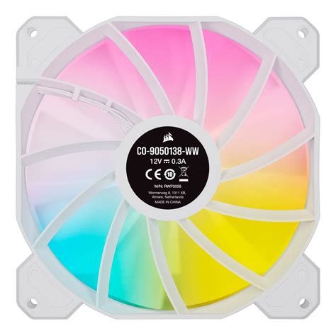 Corsair Sp Series Sp Rgb Elite Mm Rgb Led Fan With Airguide