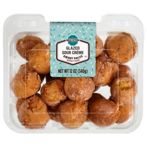 Bakery Fresh Sour Cream Glazed Donut Holes, 12 oz - Food 4 Less