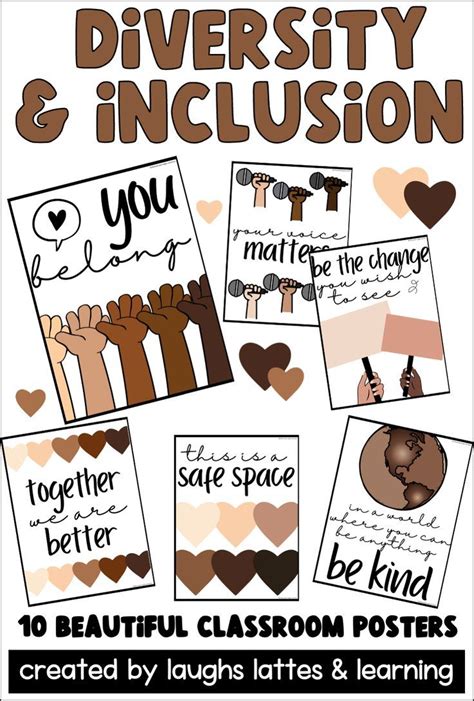 10 Diversity Posters To Create An Inclusive Welcoming And Kind Classroom Bipoc Diversity