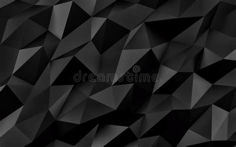 Fundo Geométrico Preto Abstrato Textura Do Ouro Sombra 3d Rendem