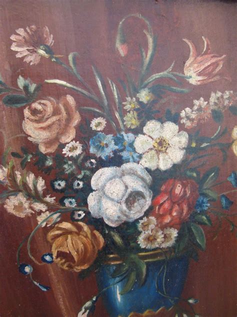 Tableau Huile Sur Toile Bouquet De Fleurs Xix Si Cle Tableaux Natures