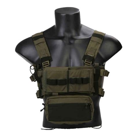 AIRSOFT TACTICAL VEST MICRO MK3 CHEST RIG RANGER GREEN EMERSON EM2961RG