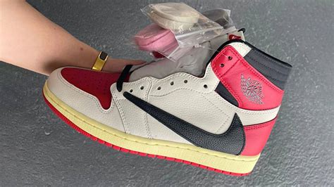 Travis Scott X Air Jordan 1 High Red Black White Where To Buy