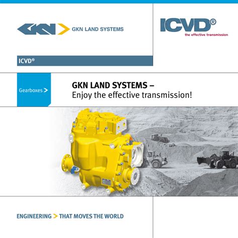 Gkn Land Systems Enjoy The Effective Transmission Icvd Gearboxes