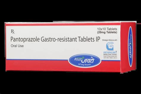 Pantoprazole 20 Mg 10 Tablets