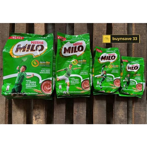 Nestle MILO Activ Go Chocolate Malt Powder 200g 400g 1kg 2kg Shopee