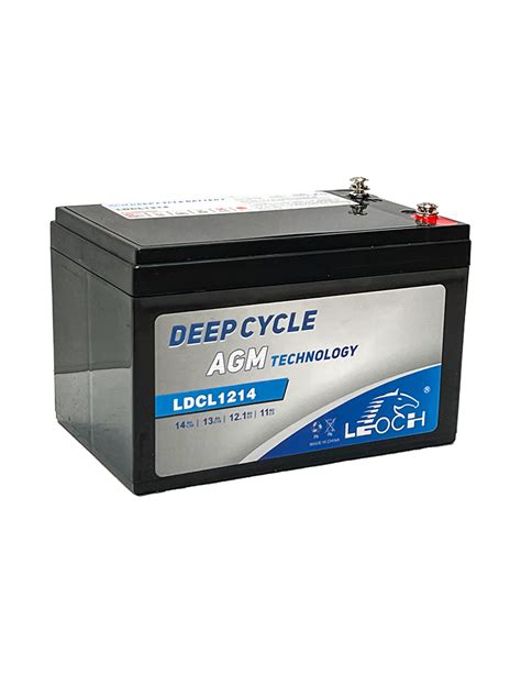 Batterie AGM CARBONE LDC1214 12V 14 4Ah LEOCH 6DZM12 Plomb Rechargeable