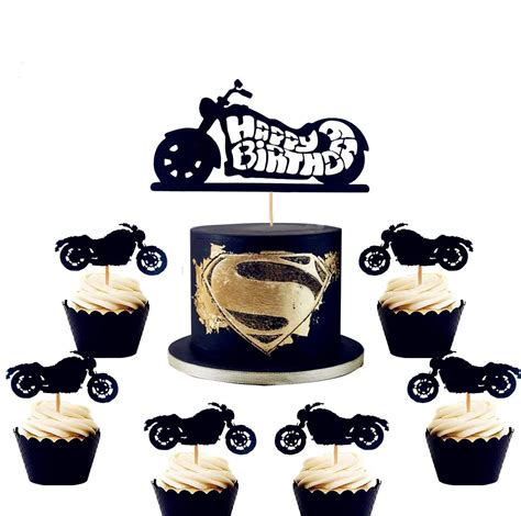 PRICES MAY VARY Motorcycle Cake Topper Package Included 1 X