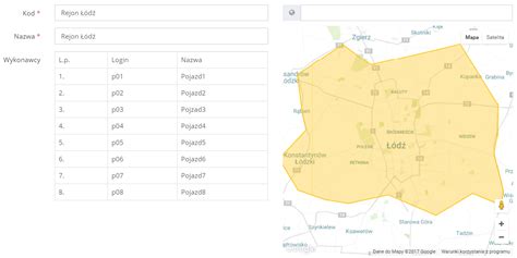 Lokalizacja I Podzia Obszaru Dzia Ania Na Rejony Geotraxx