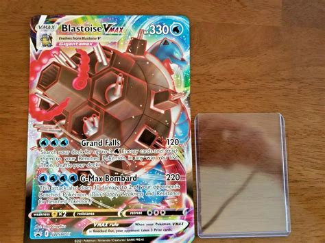 Mavin Jumbo Pokemon Card Blastoise VMAX SWSH103 Black Star Promo NM MT